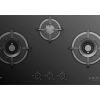 Fujioh Gas Hob (3 Burner) - Black Glass (Toughened Glass)