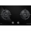 Fujioh Gas Hob (2 Burner) - Black Glass (Toughened Glass)