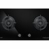 Fujioh Gas Hob (2 Burner) - Black Glass (Toughened Glass)