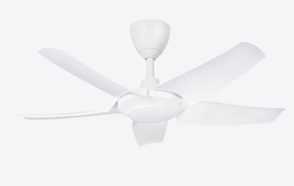 Alpha DC Motor Ceiling Fan- (40 ") 5 ABS Blade 12+12 Speed with Remote Control - Matt White