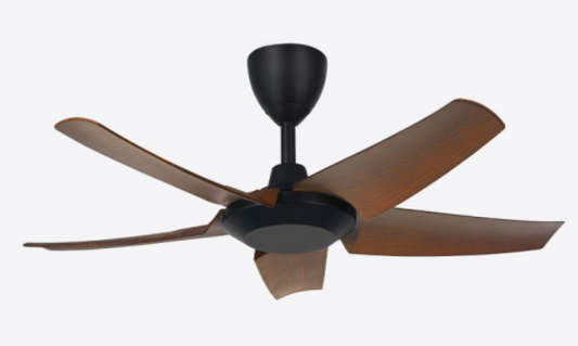 Alpha DC Motor Ceiling Fan- (40 ") 5 ABS Blade 12+12 Speed with Remote Control - Walnut