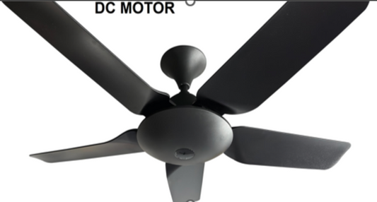 Rezo DC Motor Ceiling Fan- (40")  5 ABS Blade with 9+9 Speed Remote control - Matte Black