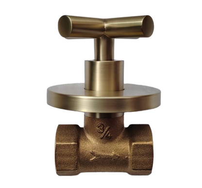 20mm Stopcock (¾”) (Full Turn) - Matt Gold