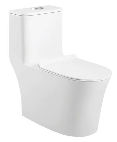 TERA Washdown Rimless WC Complete Set with PP Seat Cover (S-250mm) - White