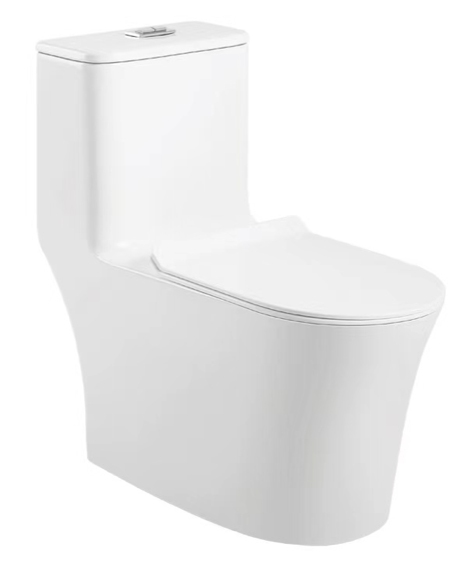 TERA Washdown Rimless WC Complete Set with PP Seat Cover (S-250mm) - White