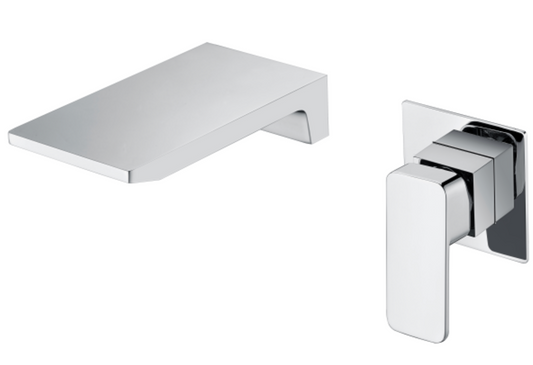 Wall Mixer With Spout - Chrome