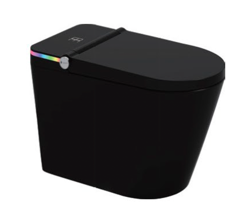 Smart Toilet Complete Set (S-300mm) c/w Tank (High Version) - Matt Black