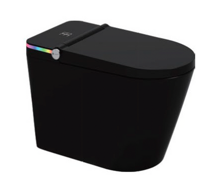 Smart Toilet Complete Set (S-300mm) c/w Tank (High Version) - Matt Black