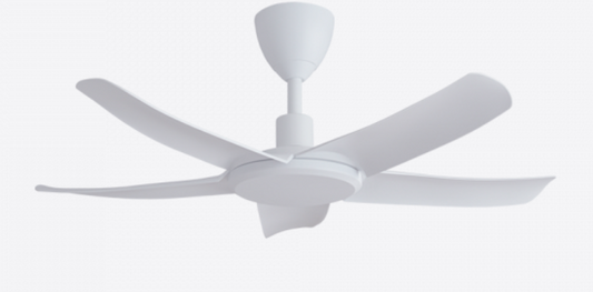 Alpha DC Motor Ceiling Fan- (40") 5 ABS Blade 12 +12 speed with Remote control -  Matte White
