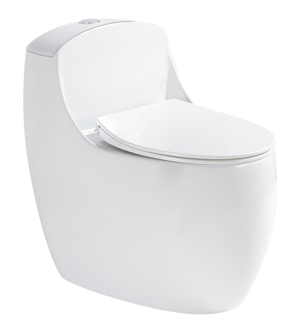 TERQA Siphonic Spinning Flush WC Complete Set c/w UF Seat Cover (S-300mm) - White