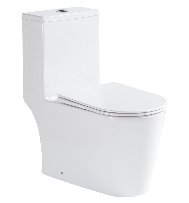 AQUA Washdown Spinning Flush WC Complete Set c/w UF Seat Cover (S-250mm) - White