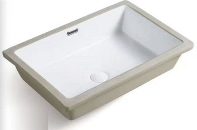 Rectangular Under Counter Wash Basin - White