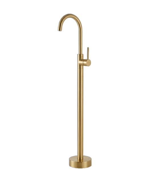 Free Standing Basin Mixer - Matt Gold
