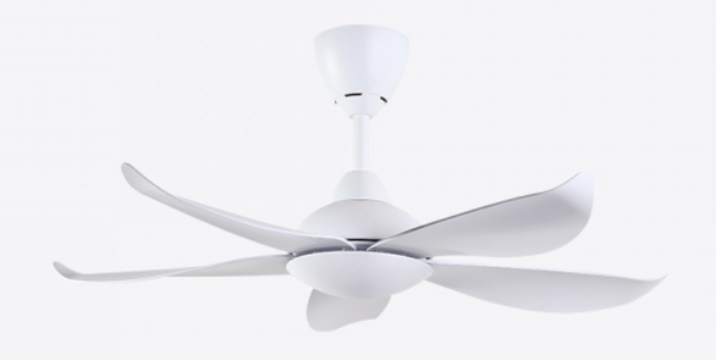 Alpha DC Motor Ceiling Fan- (40 ") 5 ABS Blade 6 speed with Remote control - Matte White