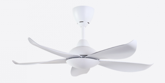 Alpha DC Motor Ceiling Fan- (40 ") 5 ABS Blade 6 speed with Remote control - Matte White