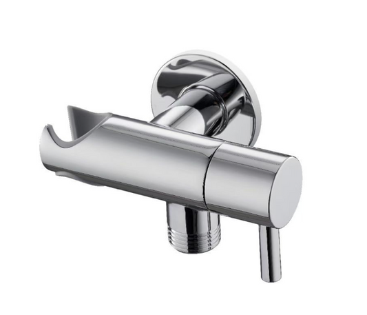 Angle Valve with Holder - Chrome