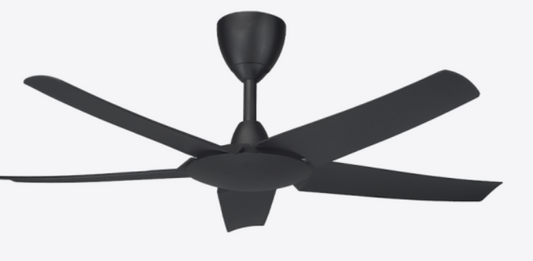 Alpha DC Motor Ceiling Fan- (46 ") 5 ABS Blade 12 +12 speed with Remote control - Matte Black