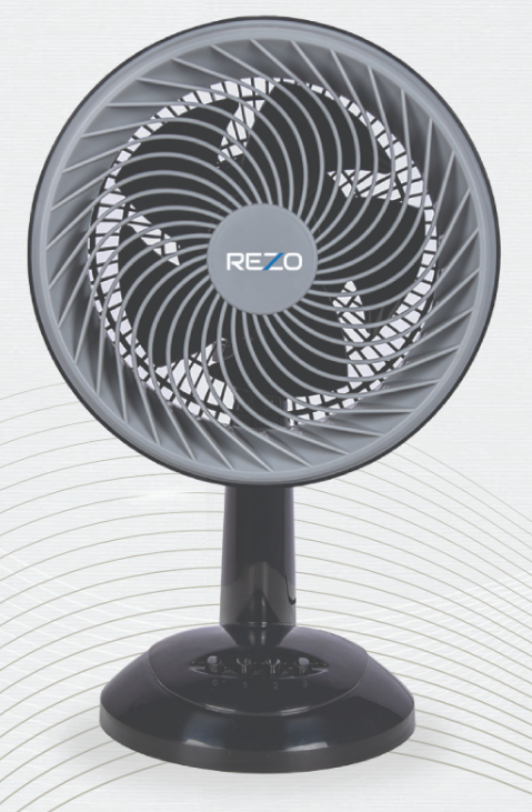 Rezo 8" Table Fan - Black
