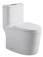 VITI Washdown Spinning Flush WC Complete Set with UF Seat Cover and P to S Connector (S-150mm) - White