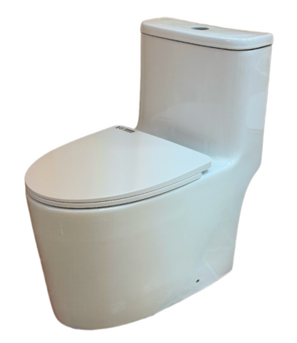 VITI Washdown Spinning Flush WC Complete Set with UF Seat Cover and P to S Connector (S-150mm) - White