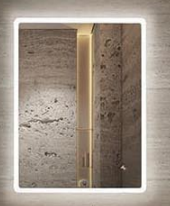 Rounded Rectangular Shape R20mm LED Mirror