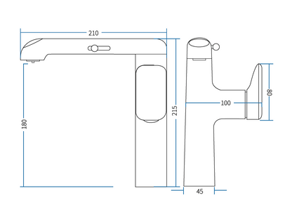 Wash Basin Mixer - Grey