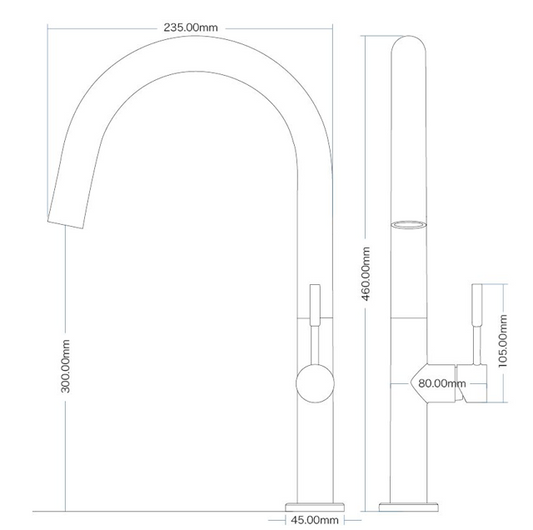 Pillar Sink Mixer - Chrome