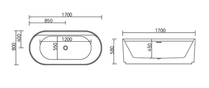 Massage Bath Tub with faucet c/w 4 pcs middle jets, 8 pcs small jets and 8pcs air jets