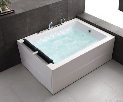 Massage Bath Tub (Right) with faucet c/w 4pcs big jets and 16pcs small jets