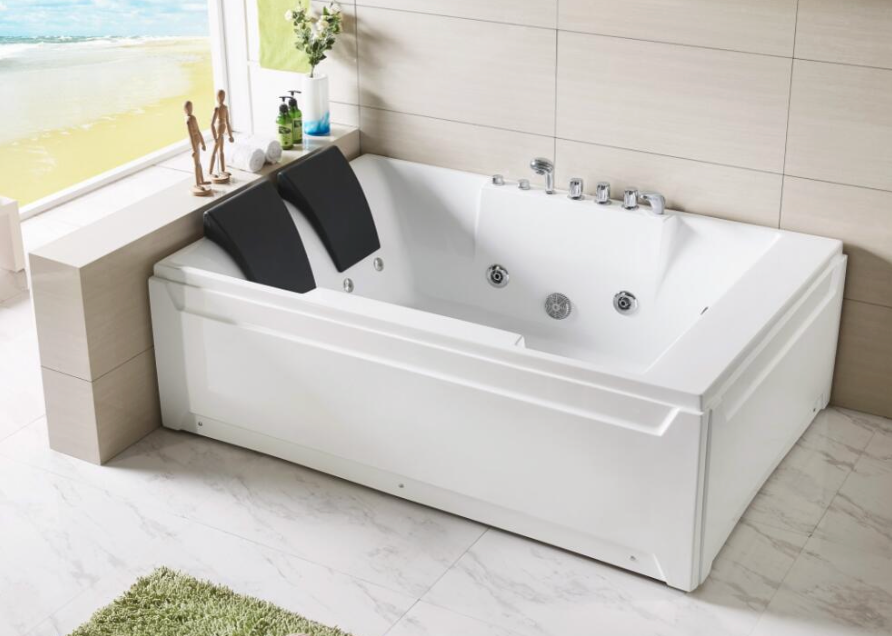 Massage Bath Tub (Right) with faucet c/w 4pcs big jets, 2pcs middle jets and 4pcs small jets