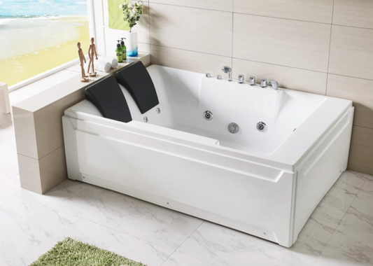 Massage Bath Tub (Right) with faucet c/w 4pcs big jets, 2pcs middle jets and 4pcs small jets