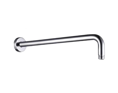 400mm Round Horizontal Shower Arm c/w Flange - Matt Black