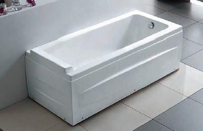 Long Bath With Panel c/w Waste - Right