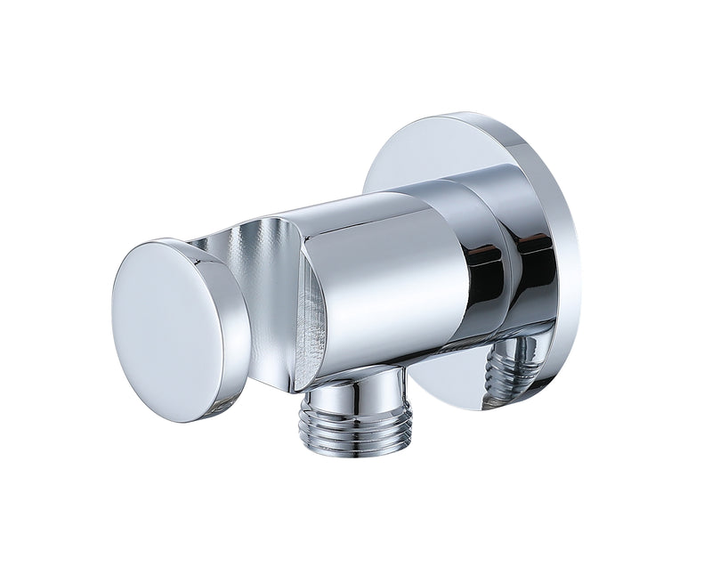 Round Shower Outlet Elbow for Hand Shower - Chrome