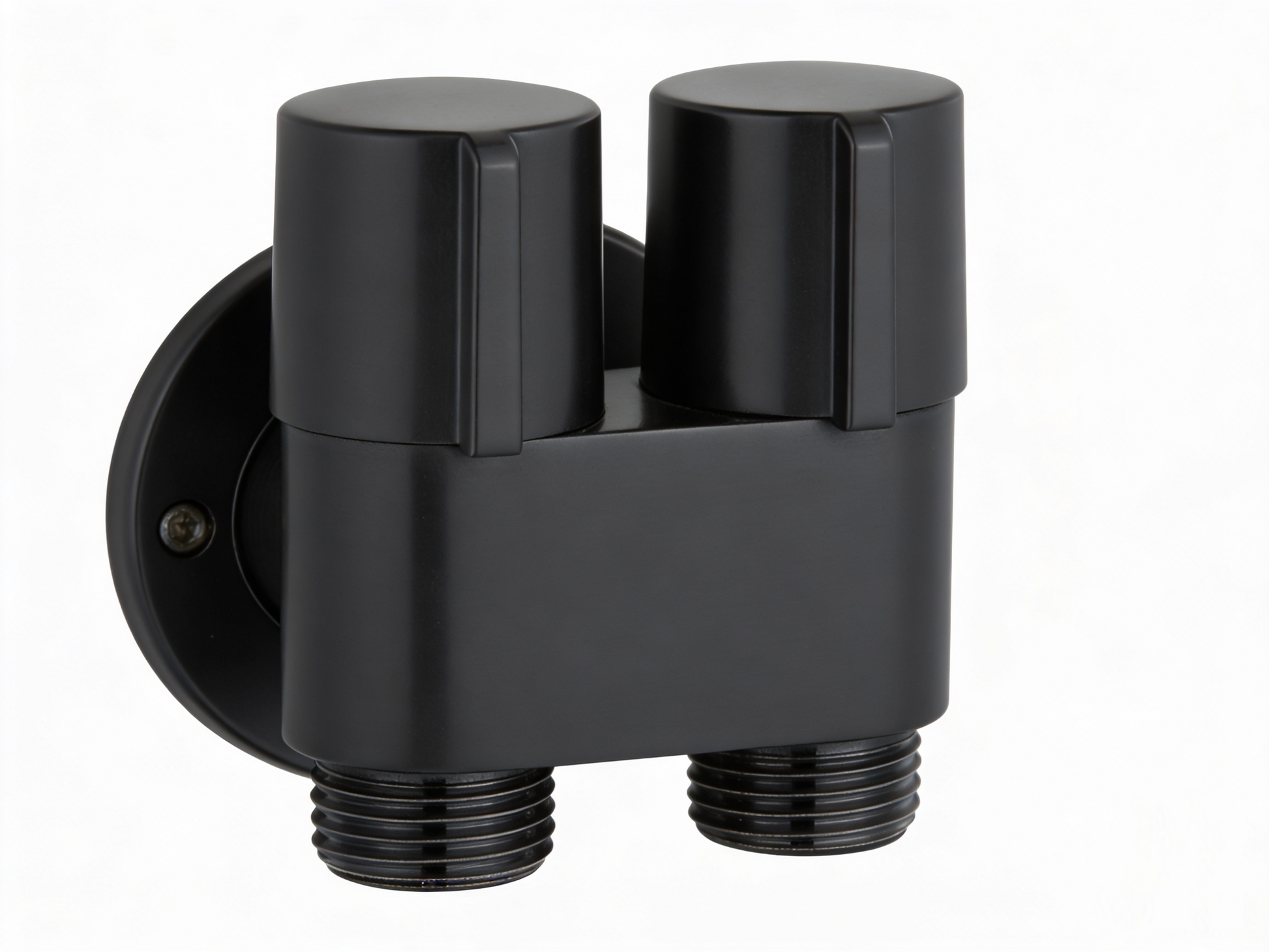 Two Way Angle Valve - Matt Black