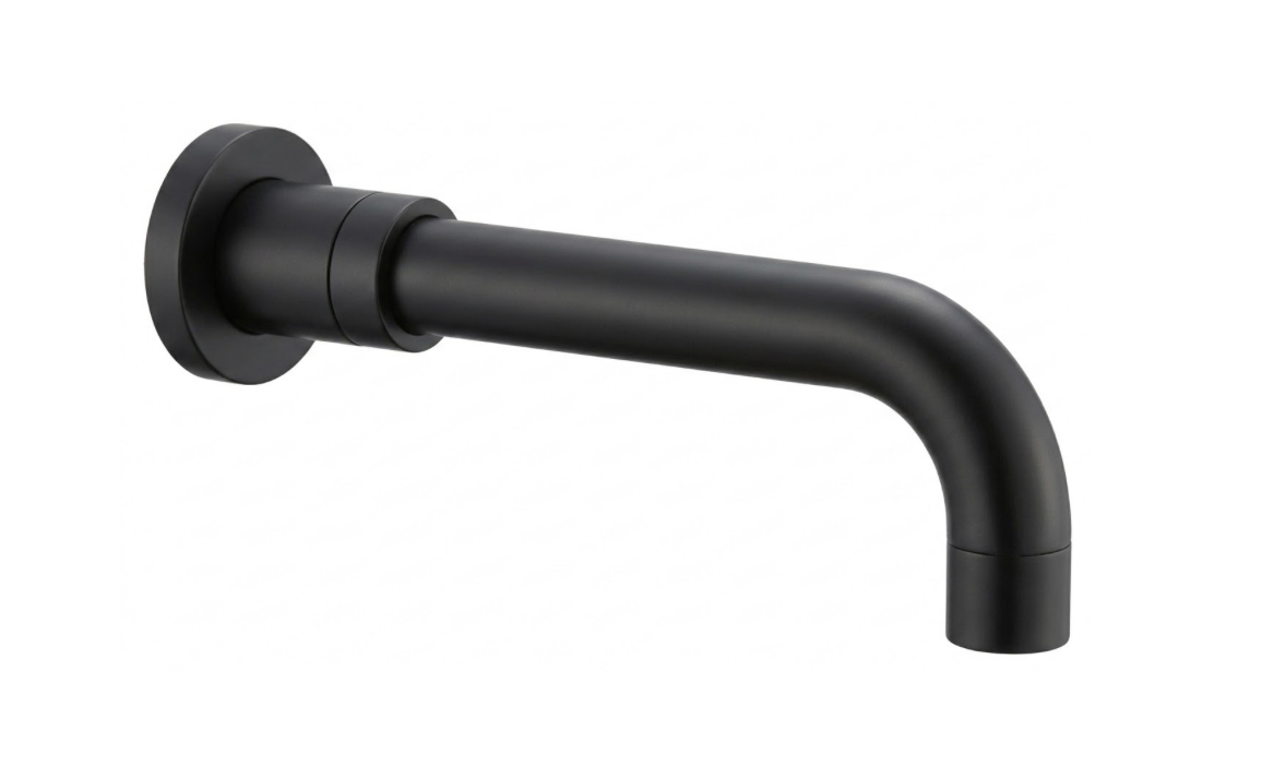 Wall Mounted Spout - Matt Black
