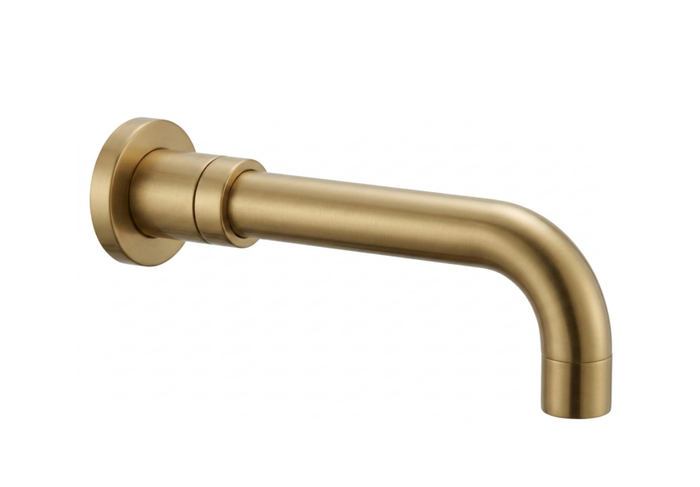 Wall Mounted Spout - Matt Gold