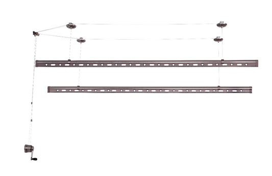 Aluminium Ceiling Clothes Hanger - Grey