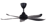 Alpha DC Motor Ceiling Fan- (46") 5 ABS Blade 6 Speed with Remote Control - Maple