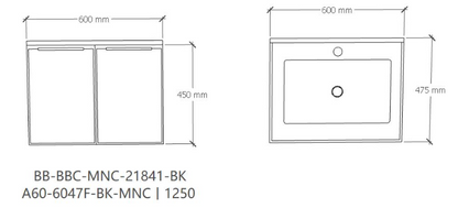 SUS304 Basin Cabinet Set