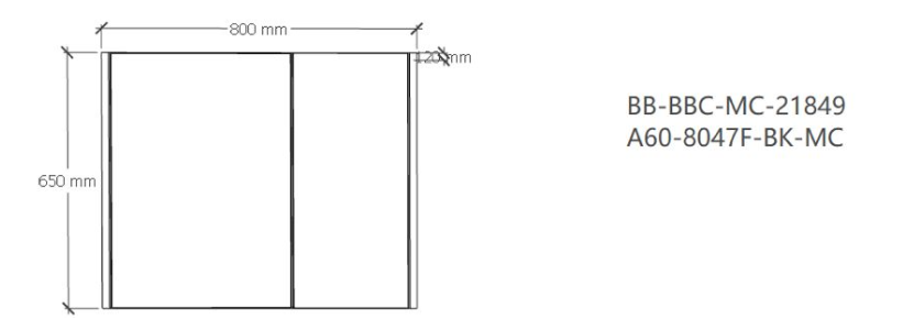SUS304 Mirror Cabinet