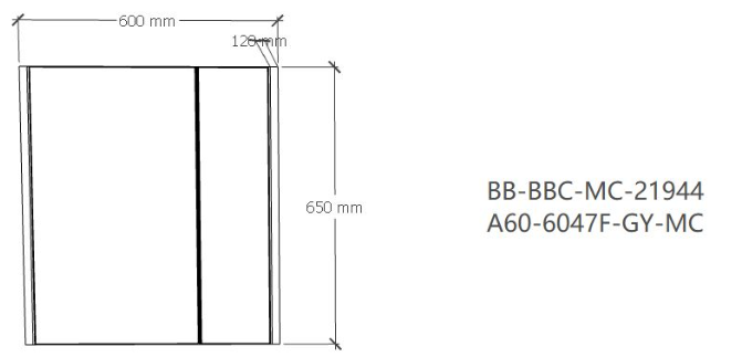 SUS304 Mirror Cabinet