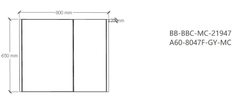 SUS304 Mirror Cabinet