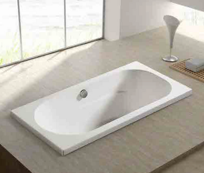 Build In Bathtub c/w Waste - White