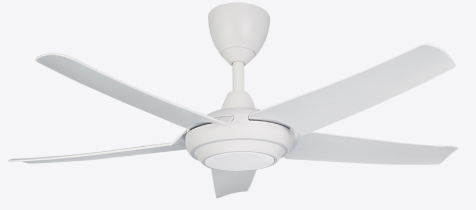 Alpha DC Motor LED Ceiling Fan- (46 ") 5 ABS Blade 12+12 Speed  with Remote control - Matt Black