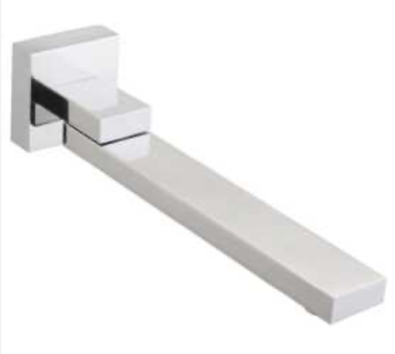 Brass 180D Swivel Wall Mounted Spout - Chrome