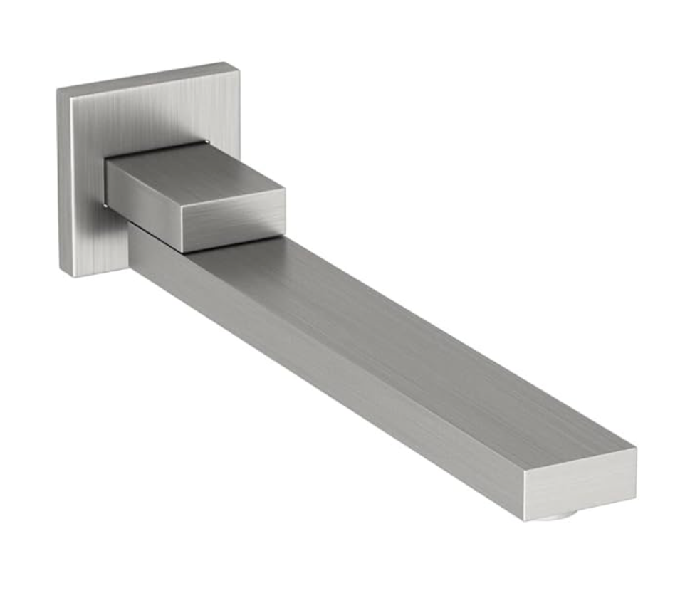 Brass 180D Swivel Wall Mounted Spout - Satin