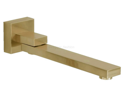 Brass 180D Swivel Wall Mounted Spout - Matt Gold