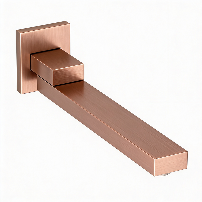 Brass 180D Swivel Wall Mounted Spout - Brushed Rose Gold