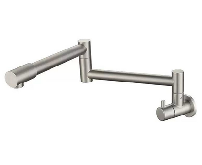 SUS304 Retractable Swivel Wall Sink Tap